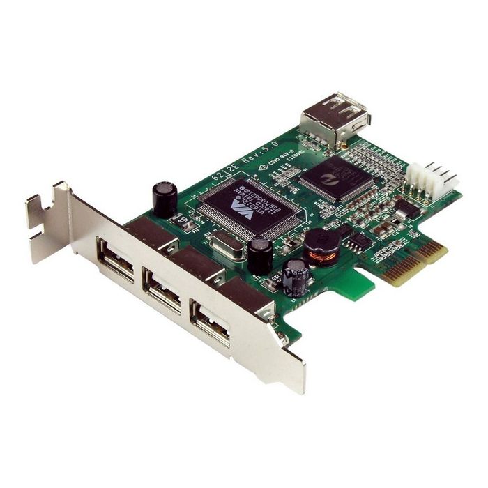 StarTech.com 4 Port PCI Express Low Profile High Speed USB Card - PCIe USB 2.0 Card - PCI-E USB 2.0 Card (PEXUSB4DP) - USB adapter - PCIe - 4 ports
 - PEXUSB4DP
