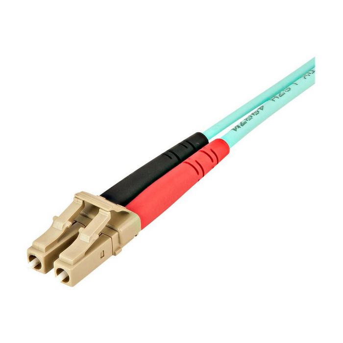 StarTech.com Aqua OM4 Duplex Multimode Fiber - 16 ft / 5m - 100 Gb - 50/125 - OM4 Fiber - LC to LC Fiber Patch Cable (450FBLCLC5) - network cable - 5 m - aqua
 - 450FBLCLC5
