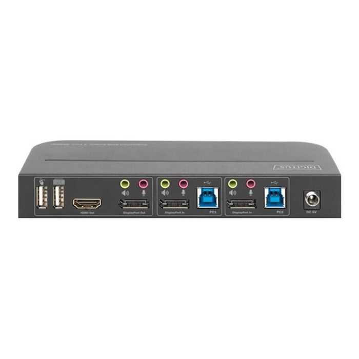 DIGITUS DS-12850 - KVM / audio / USB switch - 2 ports
 - DS-12850