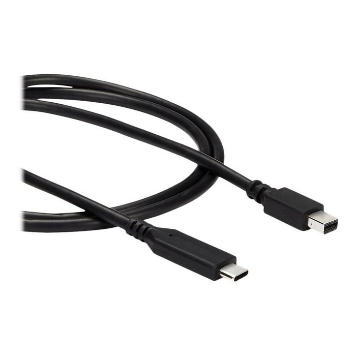StarTech.com 1m / 3.3ft USB-C to Mini DisplayPort Cable - 4K 60Hz - Black - USB 3.1 Type C to mDP Adapter (CDP2MDPMM1MB) - DisplayPort cable - 24 pin USB-C to Mini DisplayPort - 1  - CDP2MDPMM1MB