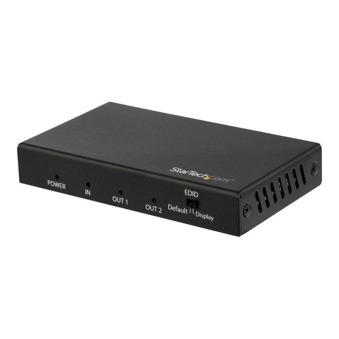 StarTech.com HDMI Splitter - 2-Port - 4K 60Hz - HDMI Splitter 1 In 2 Out - 2 Way HDMI Splitter - HDMI Port Splitter (ST122HD202) - video/audio splitter - 2 ports
 - ST122HD202