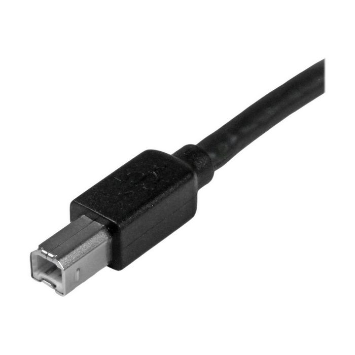 StarTech.com 15m / 50 ft Active USB 2.0 A to B Cable - Long 15 m USB Cable - 50 ft USB Printer Cable - 1x USB A (M), 1x USB B (M) - Black (USB2HAB50AC) - USB cable - USB Type B to  - USB2HAB50AC