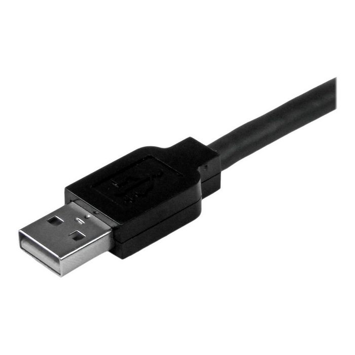 StarTech.com 15m / 50 ft Active USB 2.0 A to B Cable - Long 15 m USB Cable - 50 ft USB Printer Cable - 1x USB A (M), 1x USB B (M) - Black (USB2HAB50AC) - USB cable - USB Type B to  - USB2HAB50AC
