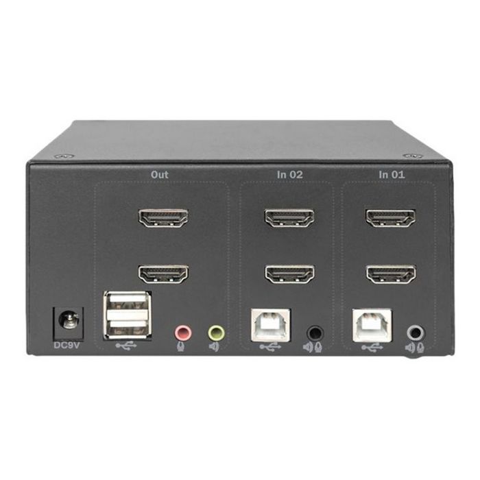 DIGITUS DS-12860 - KVM / audio / USB switch - 2 ports
 - DS-12860