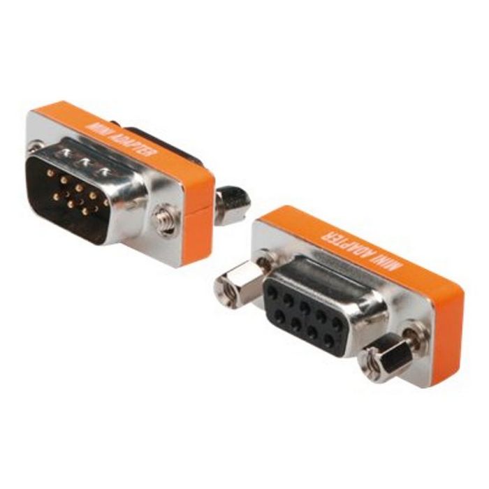 DIGITUS Mini Zero Modem Adapter - DSUB 9-pin male/DSUB 9-pin female
 - AK-610513-000-I