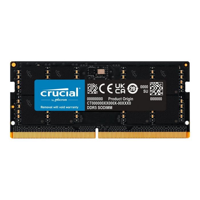 Crucial RAM - 32 GB - DDR5 4800 SO-DIMM CL40
 - CT32G48C40S5