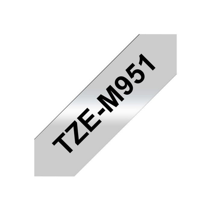 Brother Laminated Tape P-touch TZe-M951 - 24 mm x 8 m - Black on Matte Silver
 - TZEM951