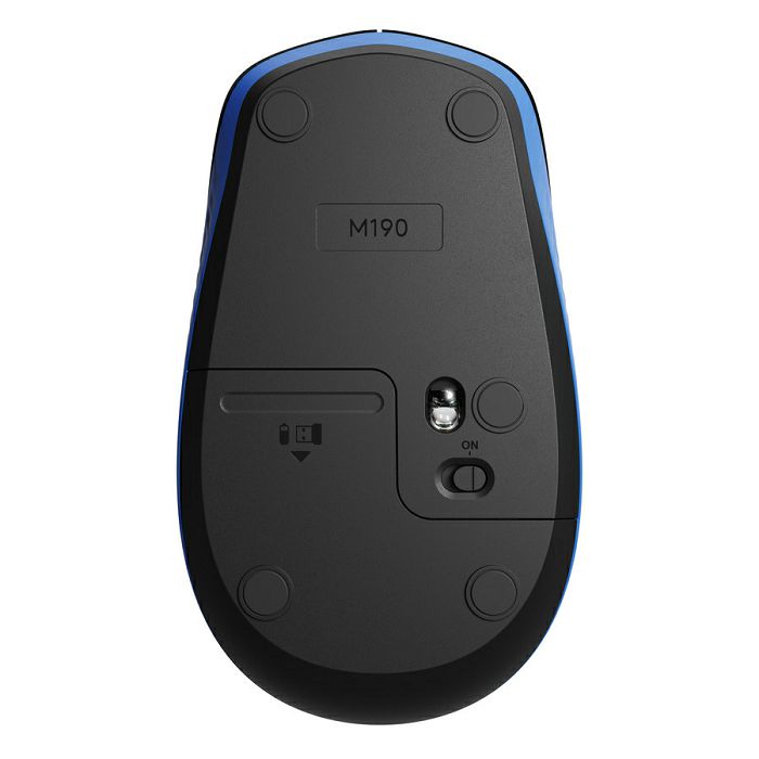 Logitech M190 Wireless Mouse, blue