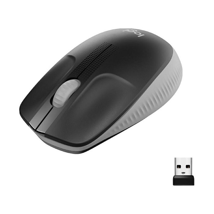 Logitech M190 Wireless Mouse, gray