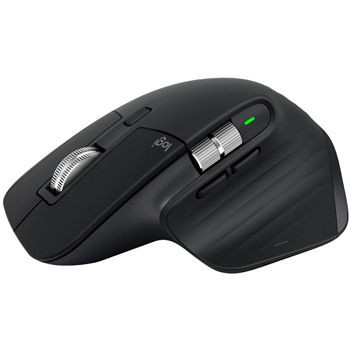 Logitech MX Master 3 mouse, wireless, unifying, darkfield, 4000 DPI, rechargeable