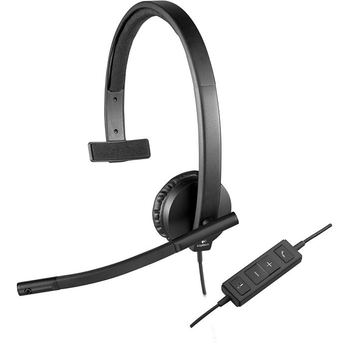 Logitech headphones OEM, H570e, mono, USB