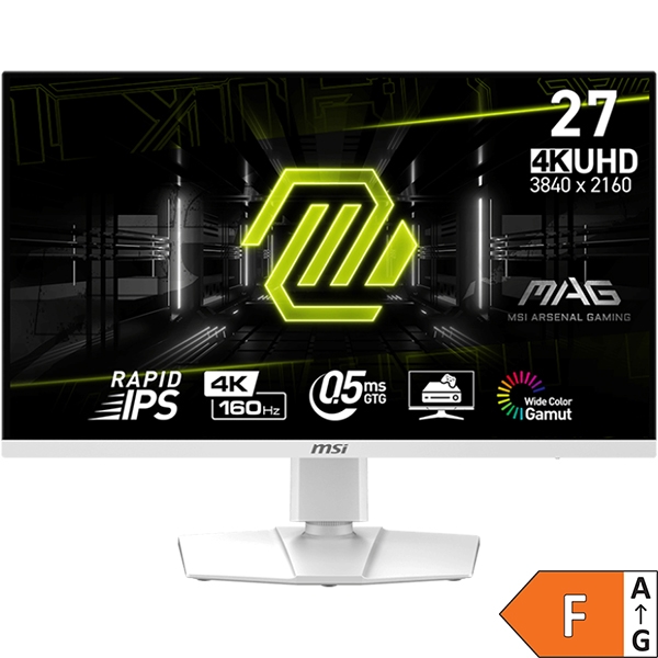 Monitor MSI MSI MAG 274URFW 27" / 4K UHD / 160Hz / 0,5ms (GTG) (white) – adjustable stand - PD 15W