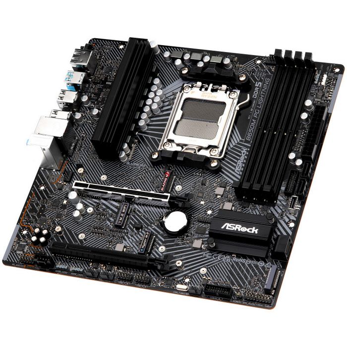 ASRock B650M PG Lightning, AMD B650 Mainboard - Sockel AM5, DDR5-90-MXBMV0-A0UAYZ