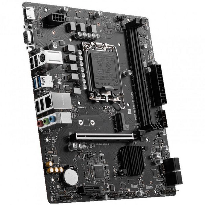 MSI Pro H610M-E DDR4, Intel H610 Mainboard - Socket 1700, DDR4 7D48-001R