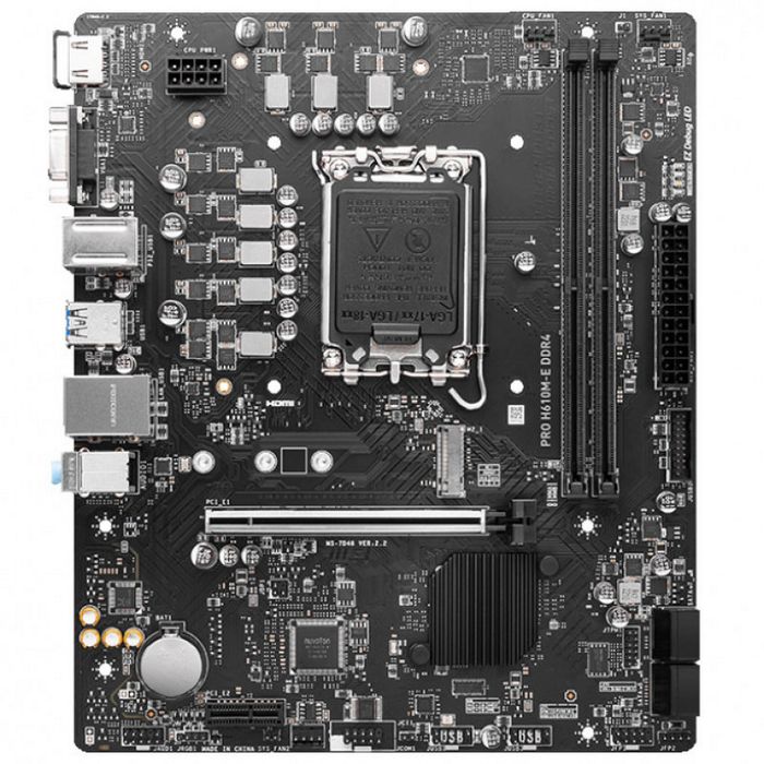 MSI Pro H610M-E DDR4, Intel H610 Mainboard - Socket 1700, DDR4 7D48-001R