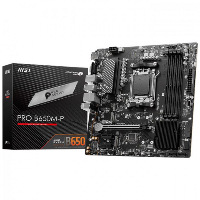 MSI Pro B650M-P, AMD B650 Mainboard - Socket AM5, DDR5 7E27-001R