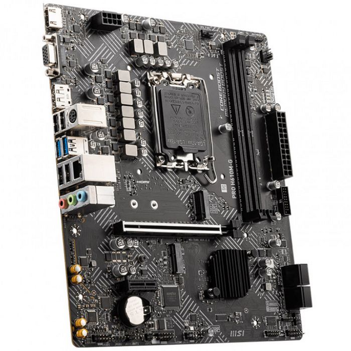 MSI Pro H610M-G, Intel H610 Mainboard - Socket 1700, DDR5 7D46-075R