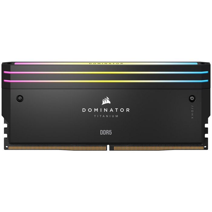 Corsair Dominator Titanium DDR5-6400, CL32, Intel XMP 3.0 - 64 GB Quad-Kit, black CMP64GX5M4B6400C32