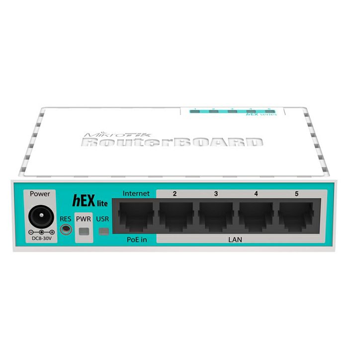 MikroTik hEX lite router (RB750r2)