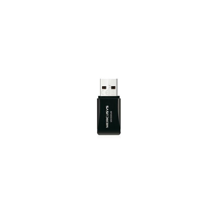 Mercusys bežični USB mini adapter 300Mbps (2.4GHz), 802.11n/g/b, WPS tipka