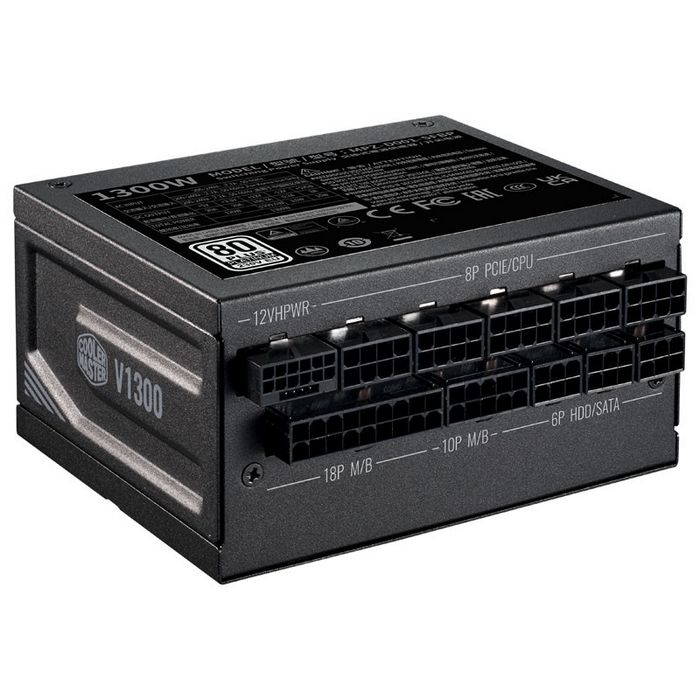 Cooler Master V-Series SFX power supply, 80 PLUS Platinum, modular, ATX 3.0, PCIe 5.0 - 1300 Watt MPZ-D001-SFBP-BEU