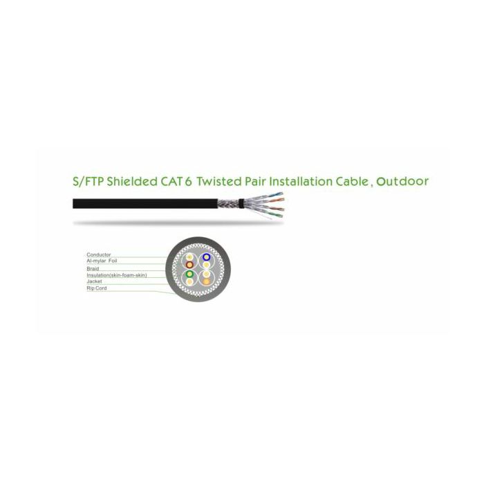 NaviaTec Cat6 Outdoor S FTP CU AWG23 100m Ring