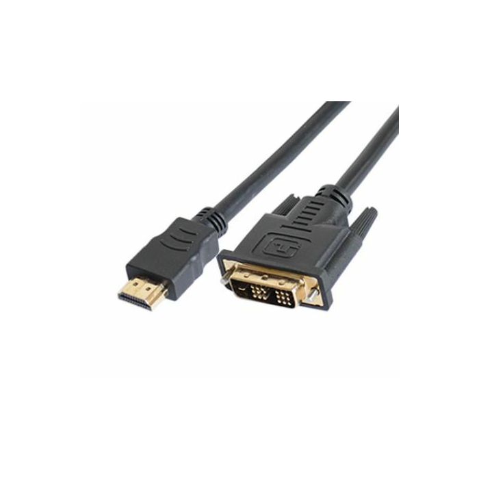 NaviaTec DVI na HDMI kabel, 1m, crni