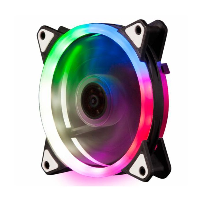 NaviaTec PC Case Fan 120mm, Colorful LED