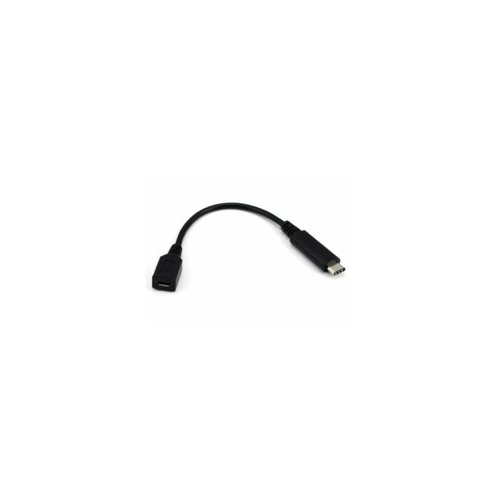 NaviaTec USB 2.0 C muški na Micro B ženski kabel, 1m, crni