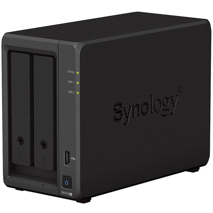 Synology DiskStation DS723+ NAS Server - 2GB RAM, 2x Gb LAN - 2-Bay DS723+