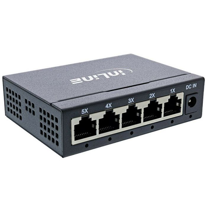 InLine Gigabit Network Switch 5-Port, 1GBit/s, Fanless 32305O
