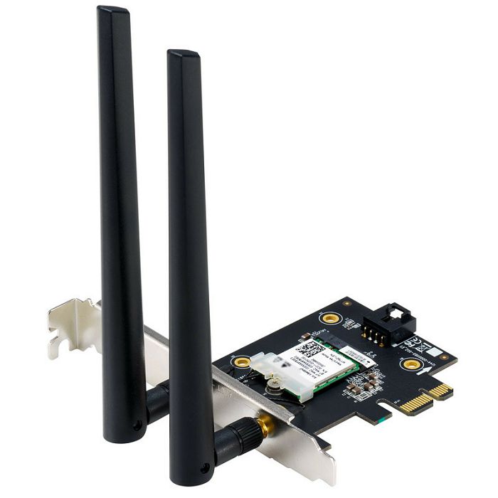 ASUS PCE-AX1800, 2.4GHz/5GHz WLAN, Bluetooth 5.2 LE, PCIe 2.0 x1 90IG07A0-MO0B00