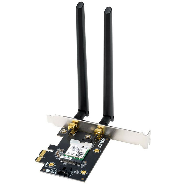 ASUS PCE-AX1800, 2.4GHz/5GHz WLAN, Bluetooth 5.2 LE, PCIe 2.0 x1 90IG07A0-MO0B00