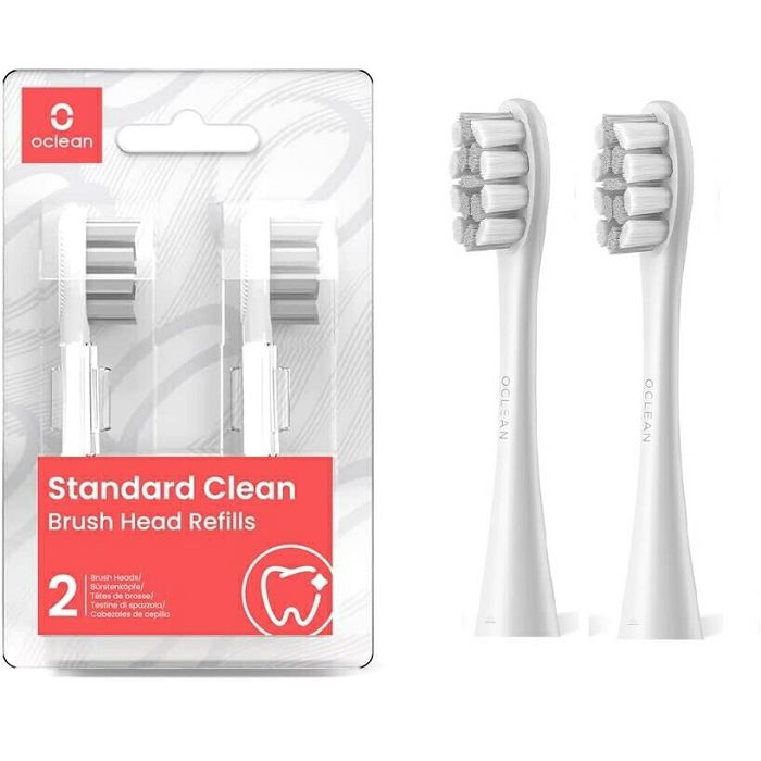 Oclean Plaque Control two attachments for electric toothbrush gray