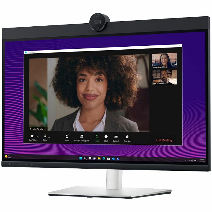 Monitor DELL P2724DEB Video Conferencing 27", 2560x1440, QHD, IPS Antiglare, 16:9, 1000:1, 350 cd/m2, 8ms/5ms, 178/178, 2xDP, HDMI, 2xUSB-C (DP/PD), USB-B, 3xUSB-A, RJ-45, Audio line out, 2x5W Speaker