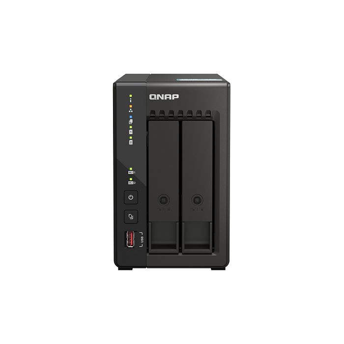 QNAP NAS server for 2 disks, 8GB ram, 2.5Gb network