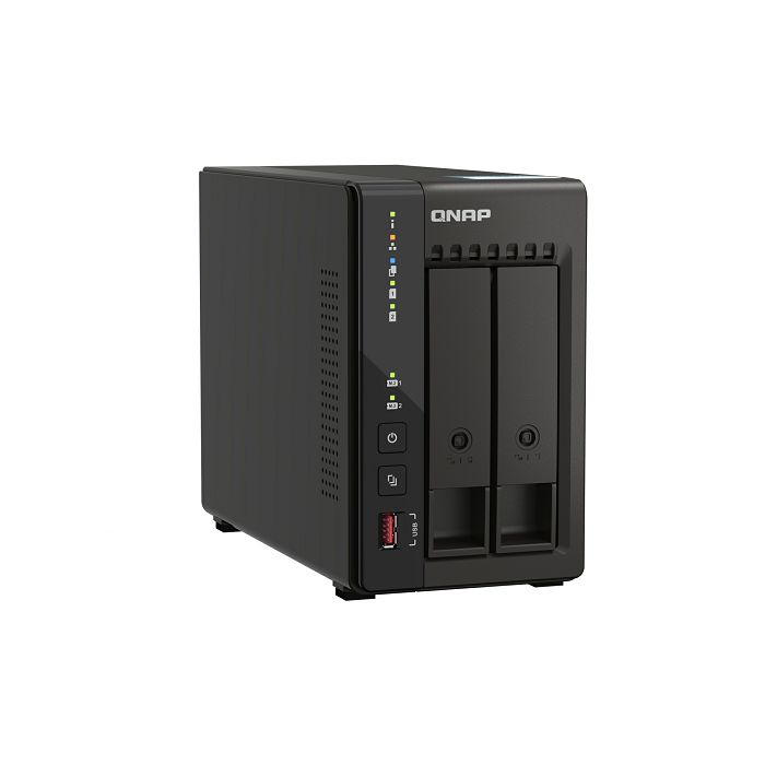 QNAP NAS server for 2 disks, 8GB ram, 2.5Gb network