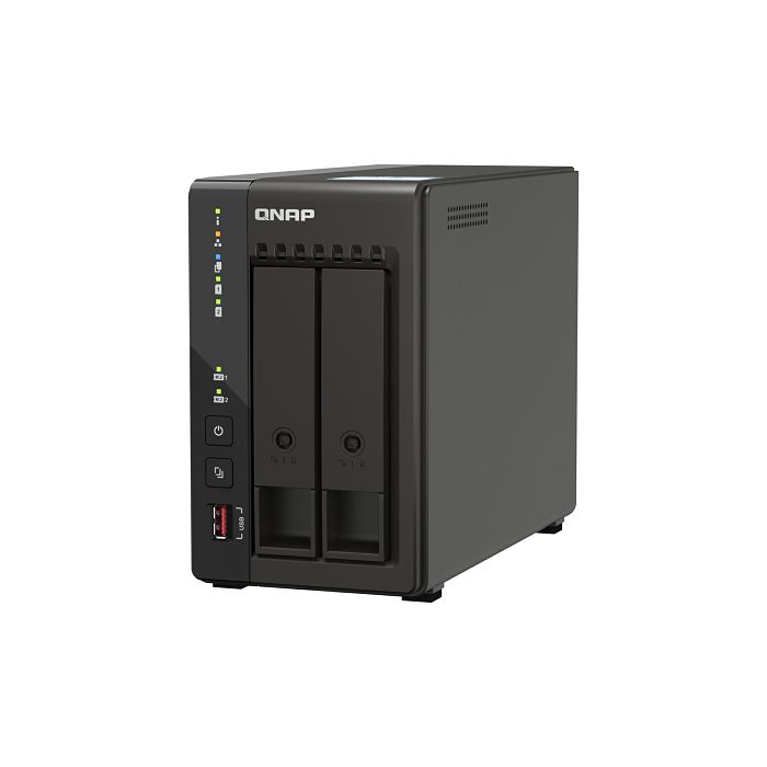 QNAP NAS server for 2 disks, 8GB ram, 2.5Gb network