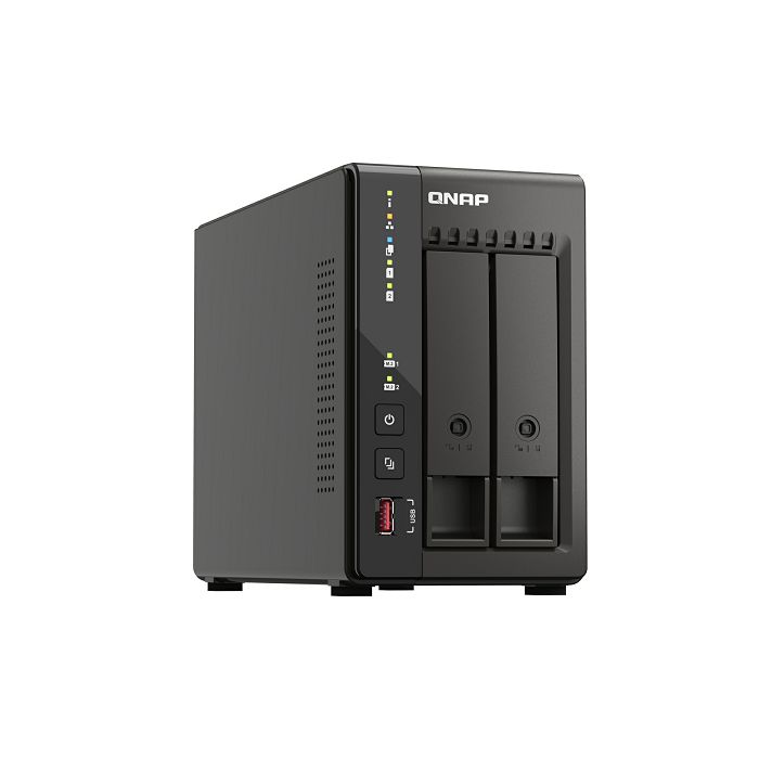 QNAP NAS server for 2 disks, 8GB ram, 2.5Gb network