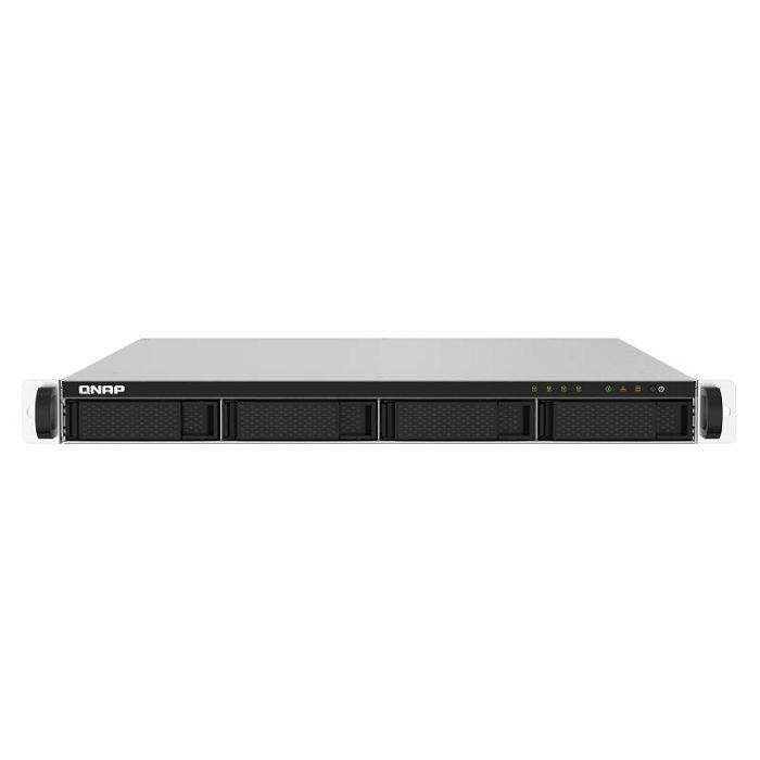 QNAP NAS server 1U rack for 4 disks, 2GB ram, 2x 10Gb SFP+ network