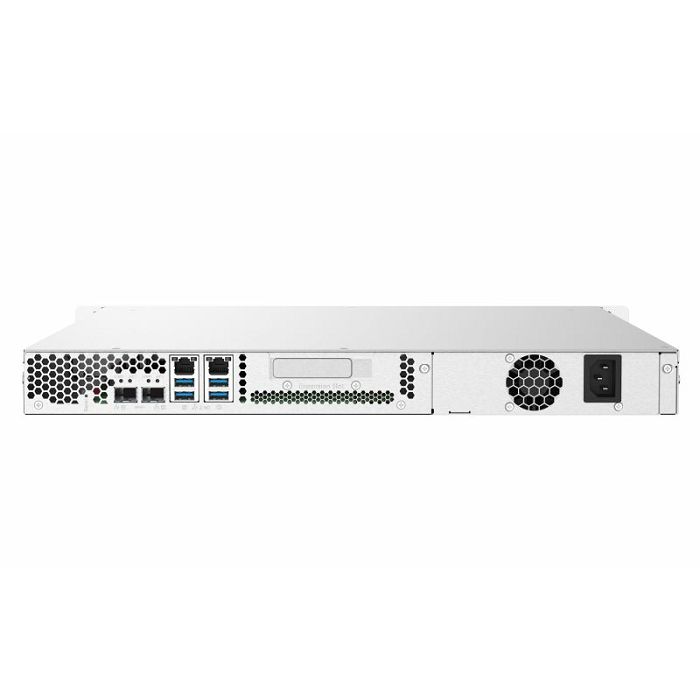 QNAP NAS server 1U rack for 4 disks, 2GB ram, 2x 10Gb SFP+ network