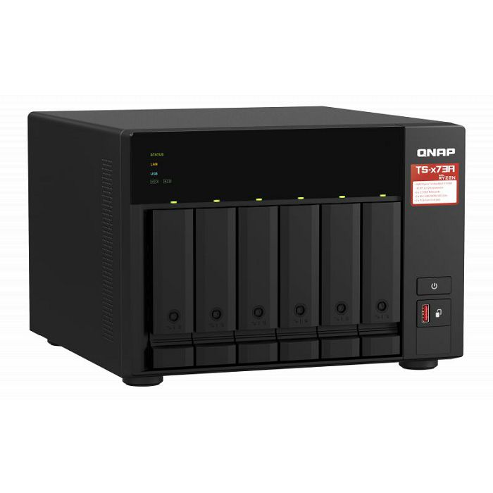 QNAP NAS server for 6 disks, 8GB RAM, 2x 2.5GbE network