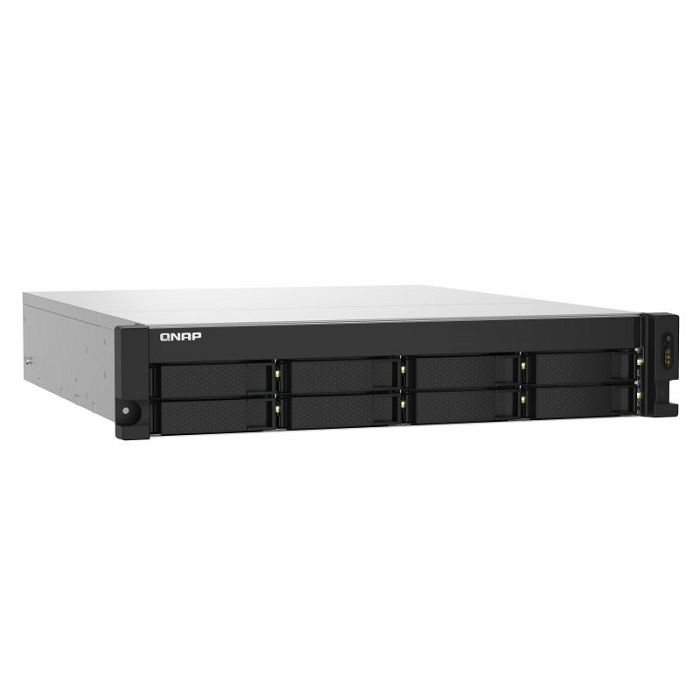QNAP NAS server for 8 disks, 4GB ram, 2x 10Gb SFP+, 2x 2.5Gb network