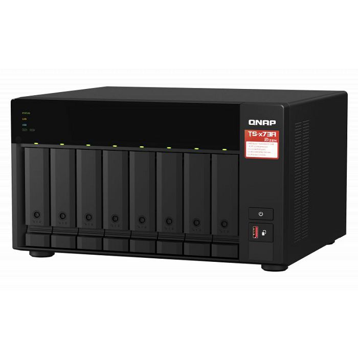 QNAP NAS server for 8 disks, 8GB ram, 2.5GbE network