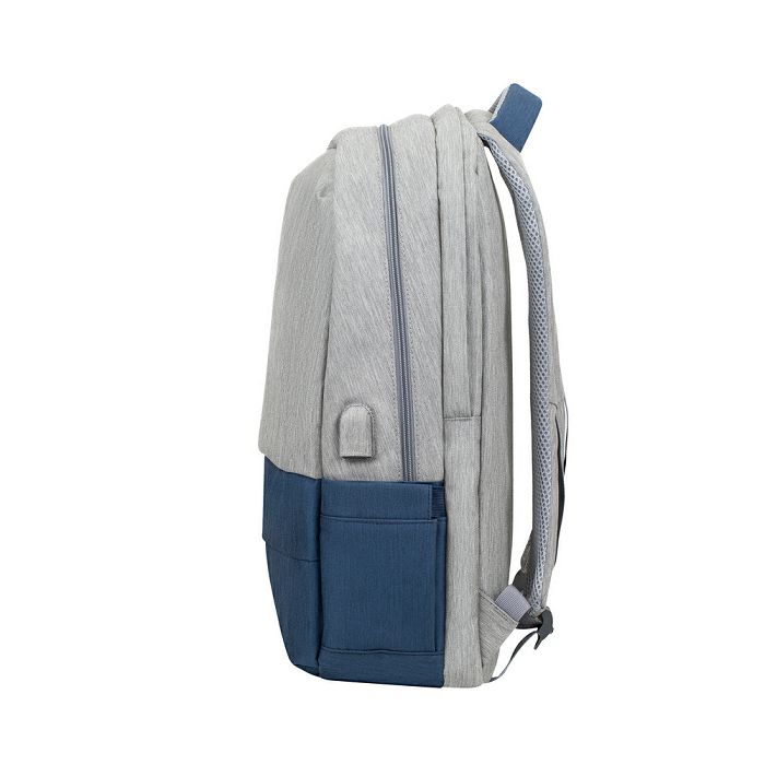 RivaCase laptop backpack 17.3 "7567 gray / blue