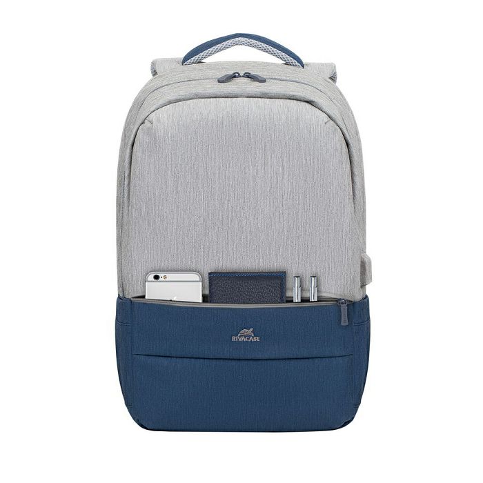 RivaCase laptop backpack 17.3 "7567 gray / blue