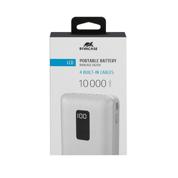 Rivacase VA2110 10000mAh portable battery with cables