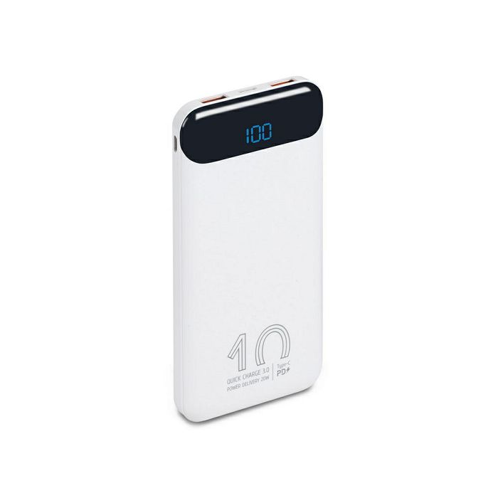 Rivacase VA2540 10000mAh Quick Charge 3.0 portable battery, White