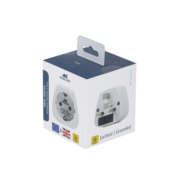 RivaCase travel adapter PS4401 EU to UK