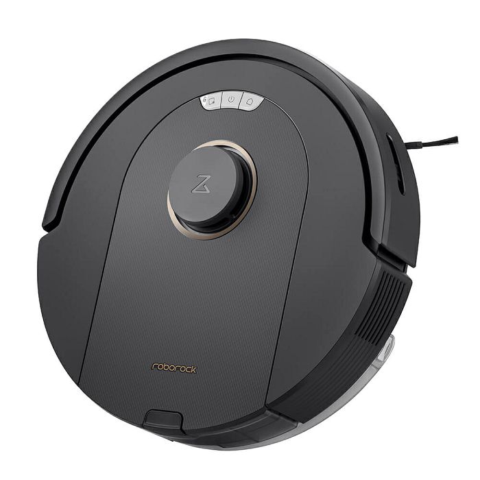 Roborock Q5 Pro+ robot vacuum cleaner with self-emptying station, black